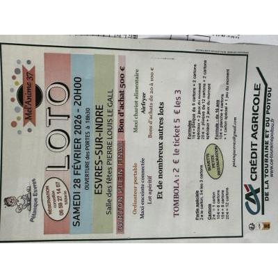 Photo du SUPER LOTO DE LA PETANQUE ESVRES ANIME PAR MELANIE 0659271407 à Esvres