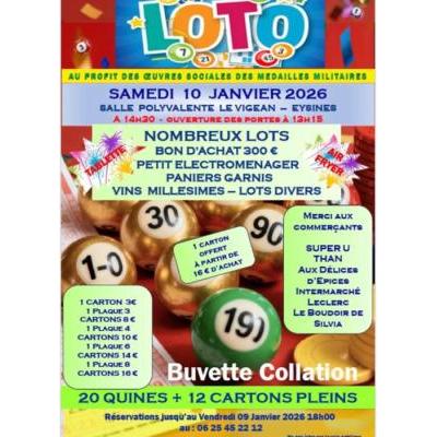 Photo du Loto au profit des oeuvres sociales des médaillés militaires à Eysines