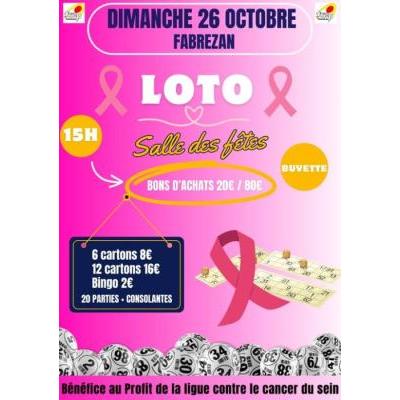 Photo du LOTO OCTOBRE ROSE à Fabrezan