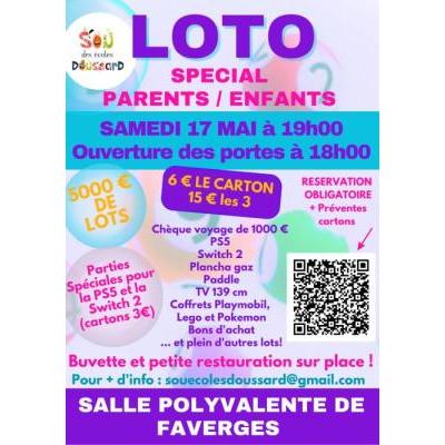 Photo du Loto parents/enfants du Sou de Doussard à Faverges