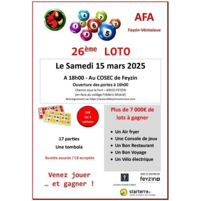 Photo du 26EME LOTO DE L'AFA à Feyzin