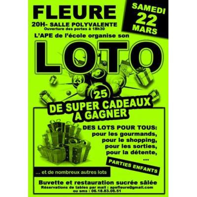 Photo du LOTO de l'APE de l'école de Fleuré à Fleuré