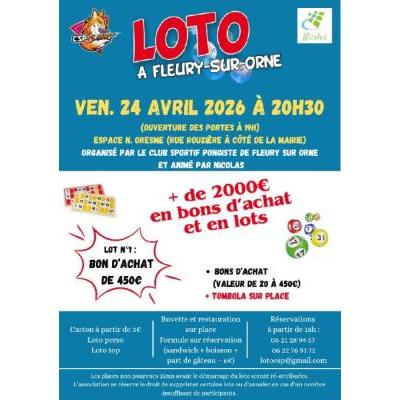 Photo du Loto du Club Sportif Pongiste le 24 avril 2026 à Fleury-sur-Orne