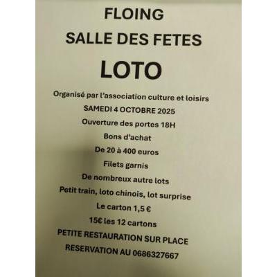 Photo du Super loto avec bons achat à Floing