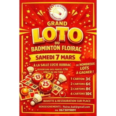 Photo du Loto de la section badminton du club municipal de Floirac à Floirac