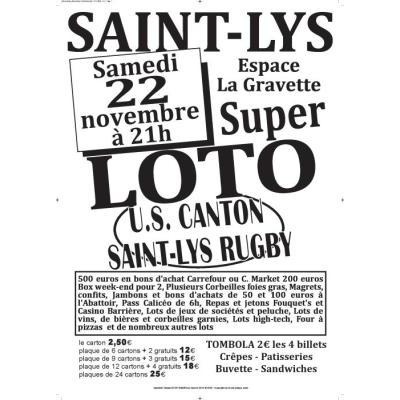 Photo du Super Loto de l'US Canton Saint-Lys Rugby à Fonsorbes