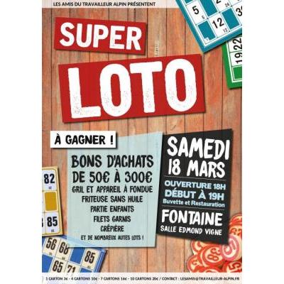 Photo du super loto des amis du travailleur alpin à Fontaine
