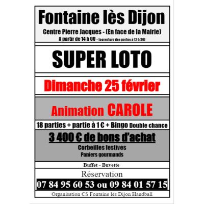 Photo du Super Loto du CSFD Handball à Fontaine-lès-Dijon