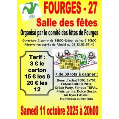 Photo du Loto du comité des fêtes de Fourges  à Fourges
