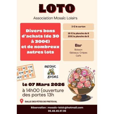 Photo du Loto Mosa&iuml;c Loisirs  à Fréteval