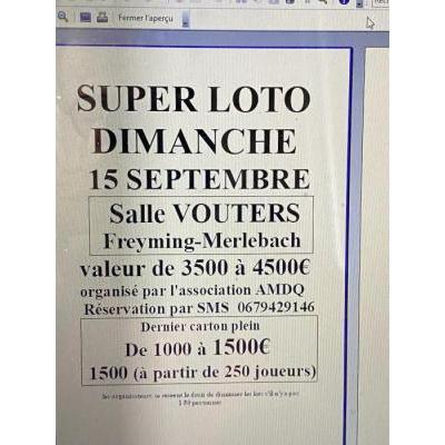 Photo du SUPER LOTO de la Rentrée à Freyming-Merlebach