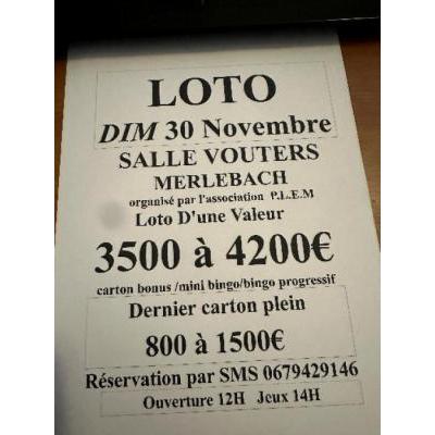 Photo du SUPER LOTO de Novembre à Freyming-Merlebach