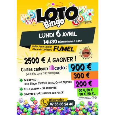 Photo du LOTO BINGO DU COMITE DES FETES DE FUMEL Sp&eacute;cial P&acirc;ques à Fumel