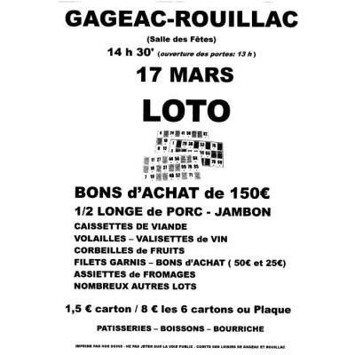 Photo du Loto à Gageac-et-Rouillac