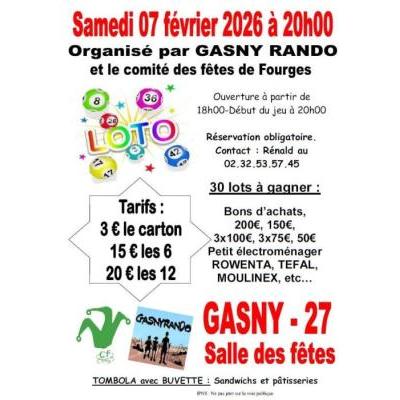Photo du Loto du comit&eacute; des f&ecirc;tes de Fourges  à Gasny