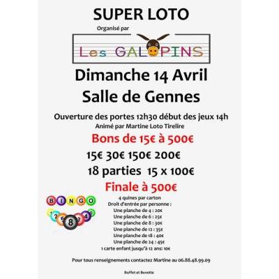 Photo du Super loto des Galopins à Gennes