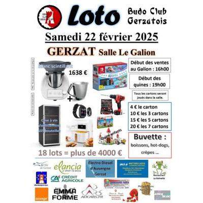 Photo du Grand Loto du Budo club Gerzatois à Gerzat