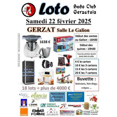 Photo du Grand Loto du Budo club Gerzatois à Gerzat