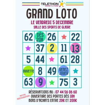 Photo du Grand Loto du Téléthon  à Glaire