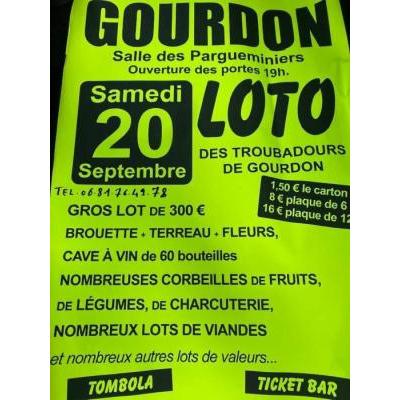 Photo du Loto des troubadours groupe folklorique  à Gourdon