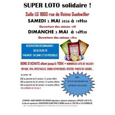 Photo du SUPER LOTO SOLIDAIRE à Guebwiller