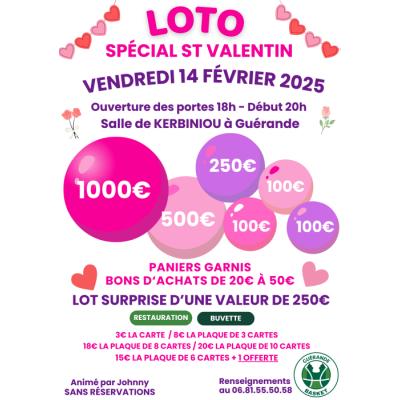 Photo du Loto de la Saint Valentin à Guérande