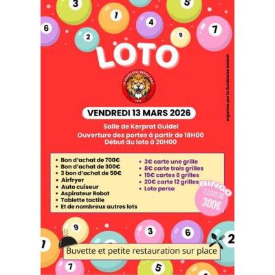 Photo du Loto du vendredi 13 (organis&eacute; par LA GUIDELOISE BASKET)  à Guidel