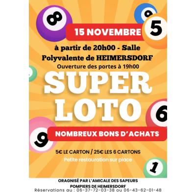 Photo du Super Loto des pompiers à Heimersdorf