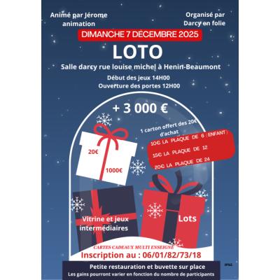 Photo du loto à Hénin-Beaumont