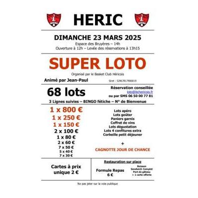 Photo du SUPER LOTO avec Jean-Paul à Héric