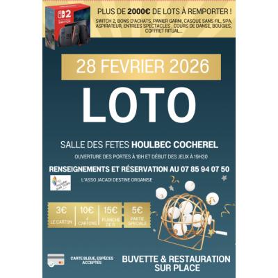 Photo du Loto d'&eacute;cole  ASSO JACADI à Houlbec-Cocherel