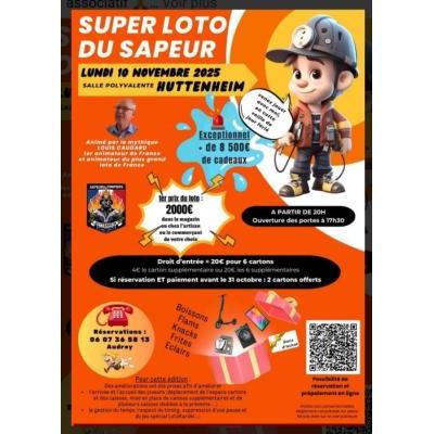 Photo du Super Loto du sapeur : plus de 8500 a gagner, 1er prix 2000€ à Huttenheim