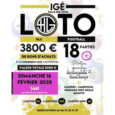 Photo du Loto du club d’HLS FOOTBALL, plus de 5000€ de lots dont 3800€ de bons d’achat à Igé