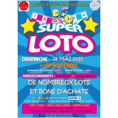 Photo du Super Loto +de 2900 euros de lots et de bons d achat et bourriches à Indre