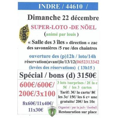 Photo du SUPER-LOTO- DE / NOËL / SPECIAL BONS / D ACHATS / EN CARTE CADEAUX / DE 3150€/   à Indre