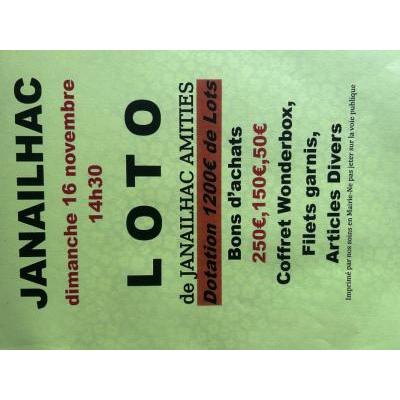 Photo du Super loto de Janailhac Amitiés  à Janailhac