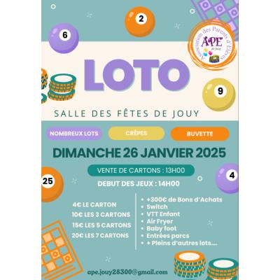 Photo du Traditionnel loto de l'Association des Parents d'Elèves de Jouy à Jouy