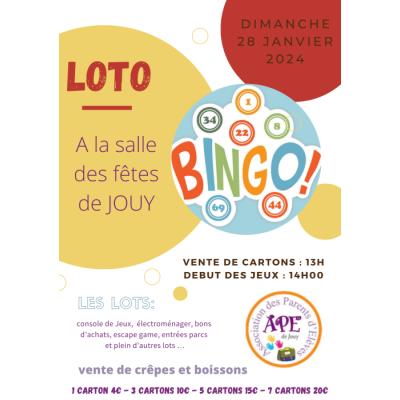 Photo du Traditionnel loto de l'APE de Jouy à Jouy