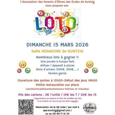 Photo du Loto de l'APE des &eacute;coles de Kuntzig à Kuntzig