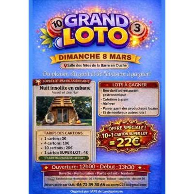 Photo du GRAND LOTO &ndash; DIMANCHE 8 MARS à La Barre-en-Ouche