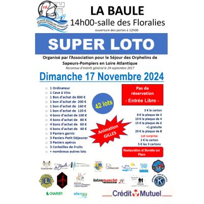 Photo du Super loto de l'association des orphelins de Sapeurs-Pompiers à La Baule-Escoublac