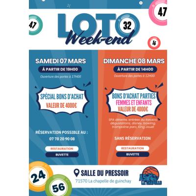 Photo du loto du basket à La Chapelle-de-Guinchay