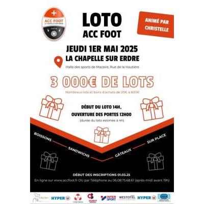 Photo du Super Loto ACC Football animé par Christelle à La Chapelle-sur-Erdre