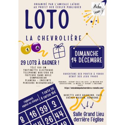 Photo du Grand Loto de Noël à La Chevrolière
