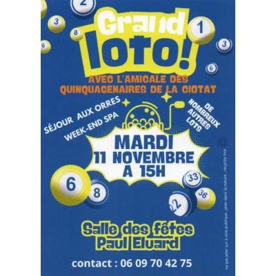 Photo du LOTO des QUINQUAGENAIRES DE LA CIOTAT à La Ciotat