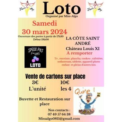 Photo du Loto organisé par Miss Algo à La Côte-Saint-André