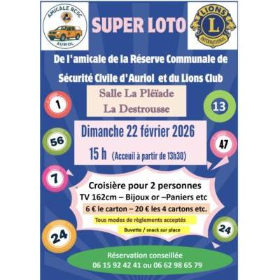 Photo du SUPER LOTO de la Reserve communale de Securit&eacute; Civile d'Auriol à La Destrousse