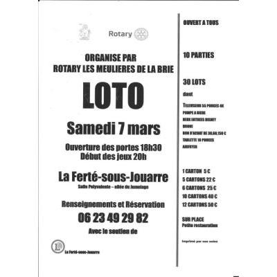 Photo du Loto du Rotary Les Meuli&egrave;res de la Brie à La Ferté-sous-Jouarre