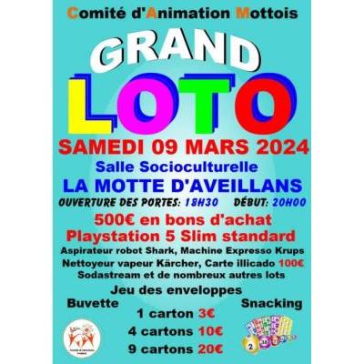 Photo du Grand loto du Comité d'Animation Mottois à La Motte-d'Aveillans