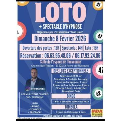 Photo du Super loto spectacle hypnose  à La Penne-sur-Huveaune